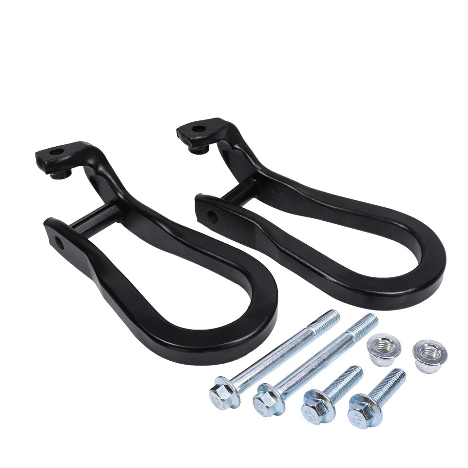 2pcs Chrome Tow Hooks for 15-19 Silverado Sierra 2500HD & 3500HD 84072464 USA