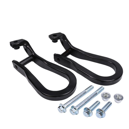 2pcs Chrome Tow Hooks for 15-19 Silverado Sierra 2500HD & 3500HD 84072464 USA