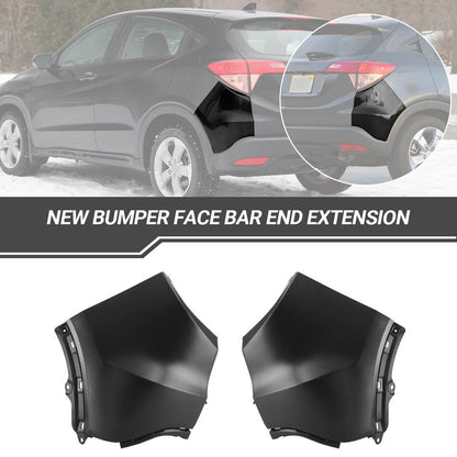 Fit For Honda HR-V 2016-22 Bumper End Cover Rear Driver Passenger Side 2PCS