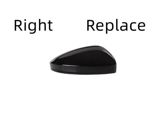 1x Gloss Black Right RearView Mirror Cover for Volkswagen Tiguan 2018 2019-2022