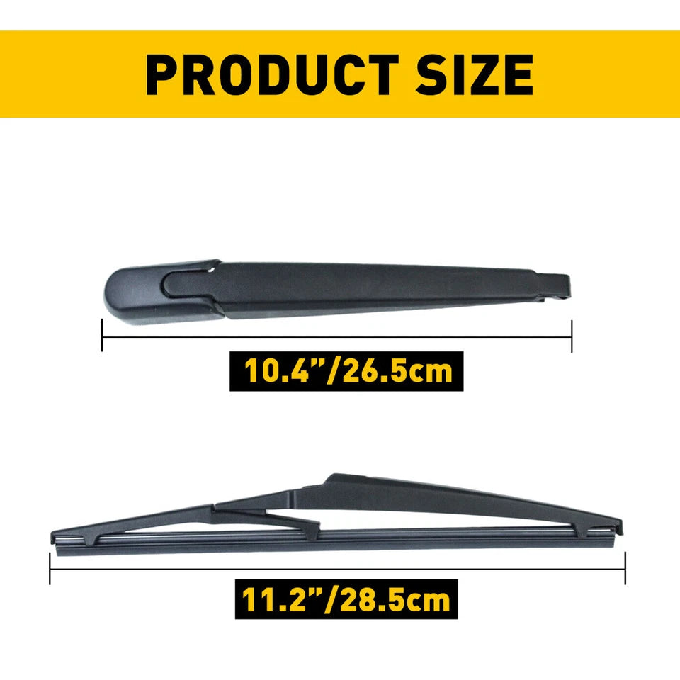 Rear Wiper Arm and Blade Back Window Windshield Wiper For Kia Soul 2010-2020