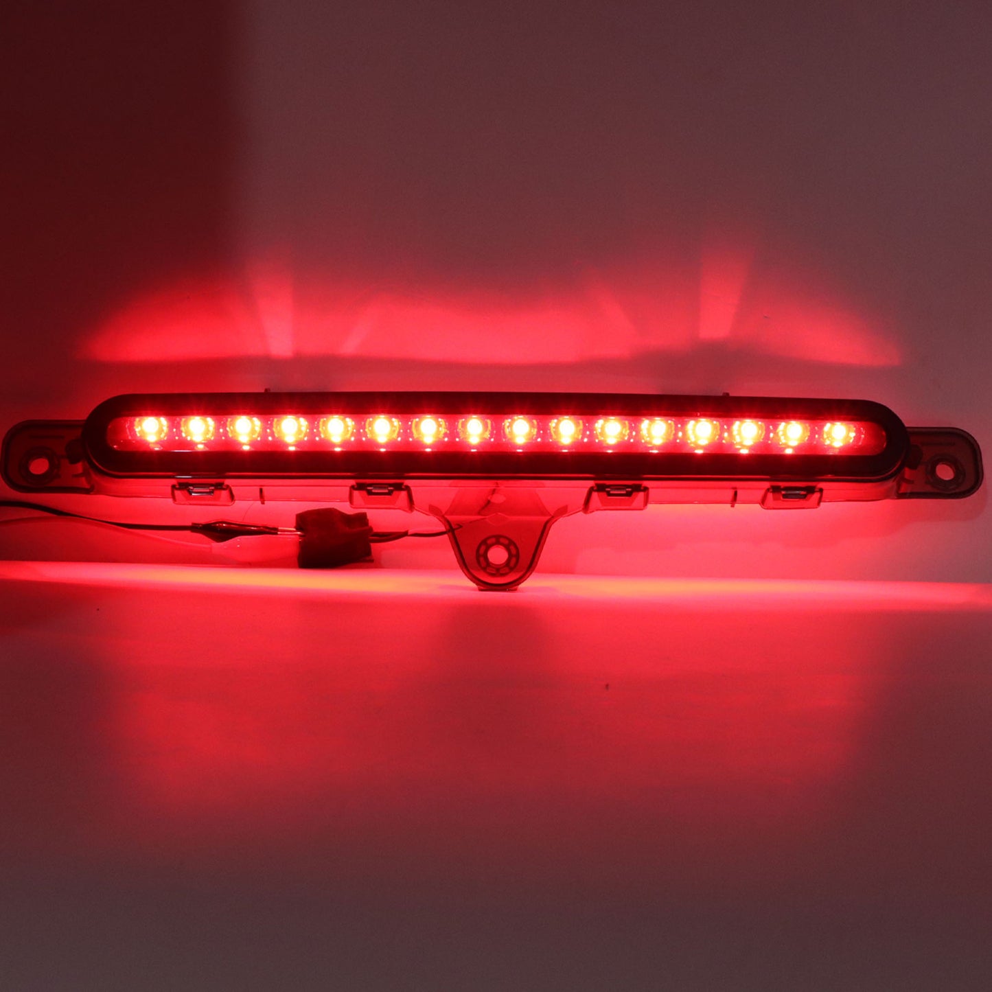 US For 2010-2014 Ford Mustang Smoke Red Full LED 3RD Brake Light Brand New