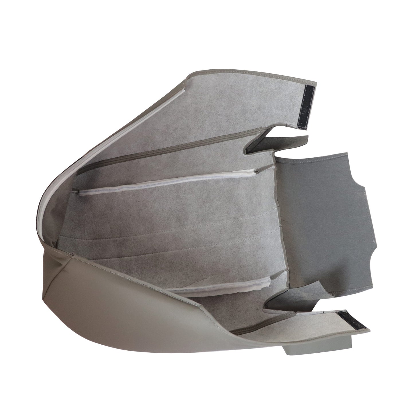 For 2003-14 Chevy Express 1500 2500 3500 Van Driver Bottom Vinyl Seat Cover Gray