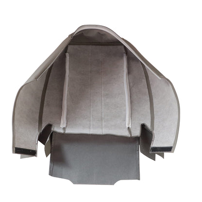 For 2003-14 Chevy Express 1500 2500 3500 Van Driver Bottom Vinyl Seat Cover Gray