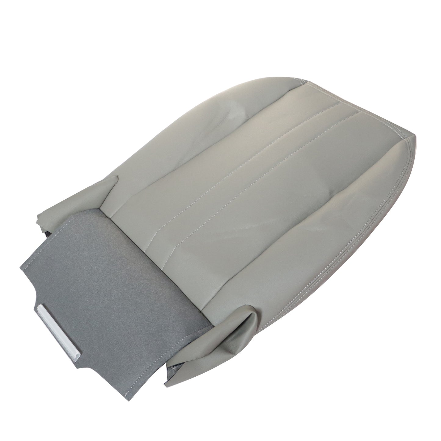 For 2003-14 Chevy Express 1500 2500 3500 Van Driver Bottom Vinyl Seat Cover Gray