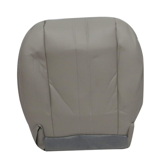 For 2003-14 Chevy Express 1500 2500 3500 Van Driver Bottom Vinyl Seat Cover Gray
