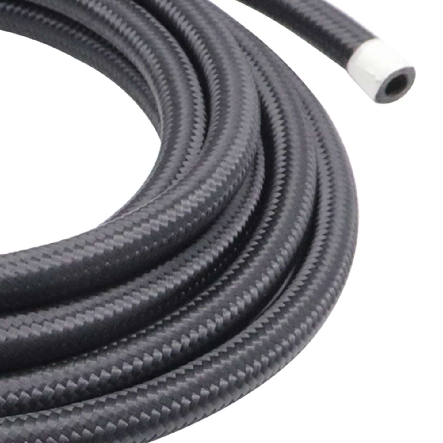 4L60E 4L65E Automatic Transmission Cooler Line Kit Black -6 AN Steel Braided U
