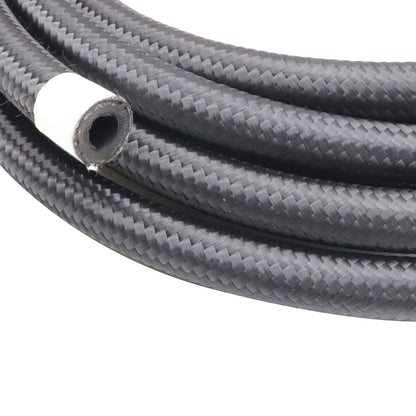 4L60E 4L65E Automatic Transmission Cooler Line Kit Black -6 AN Steel Braided U