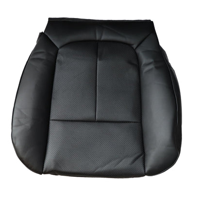 For 2011-16 Ford F250 F350 Passenger Bottom Perforated Leather Seat Cover Black