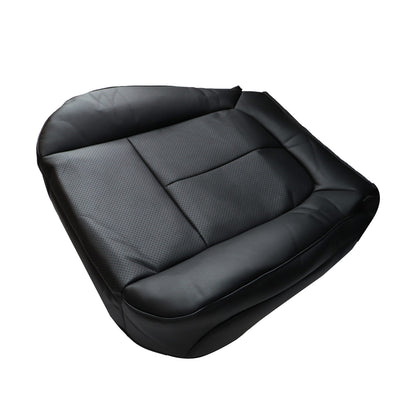 For 2011-16 Ford F250 F350 Passenger Bottom Perforated Leather Seat Cover Black
