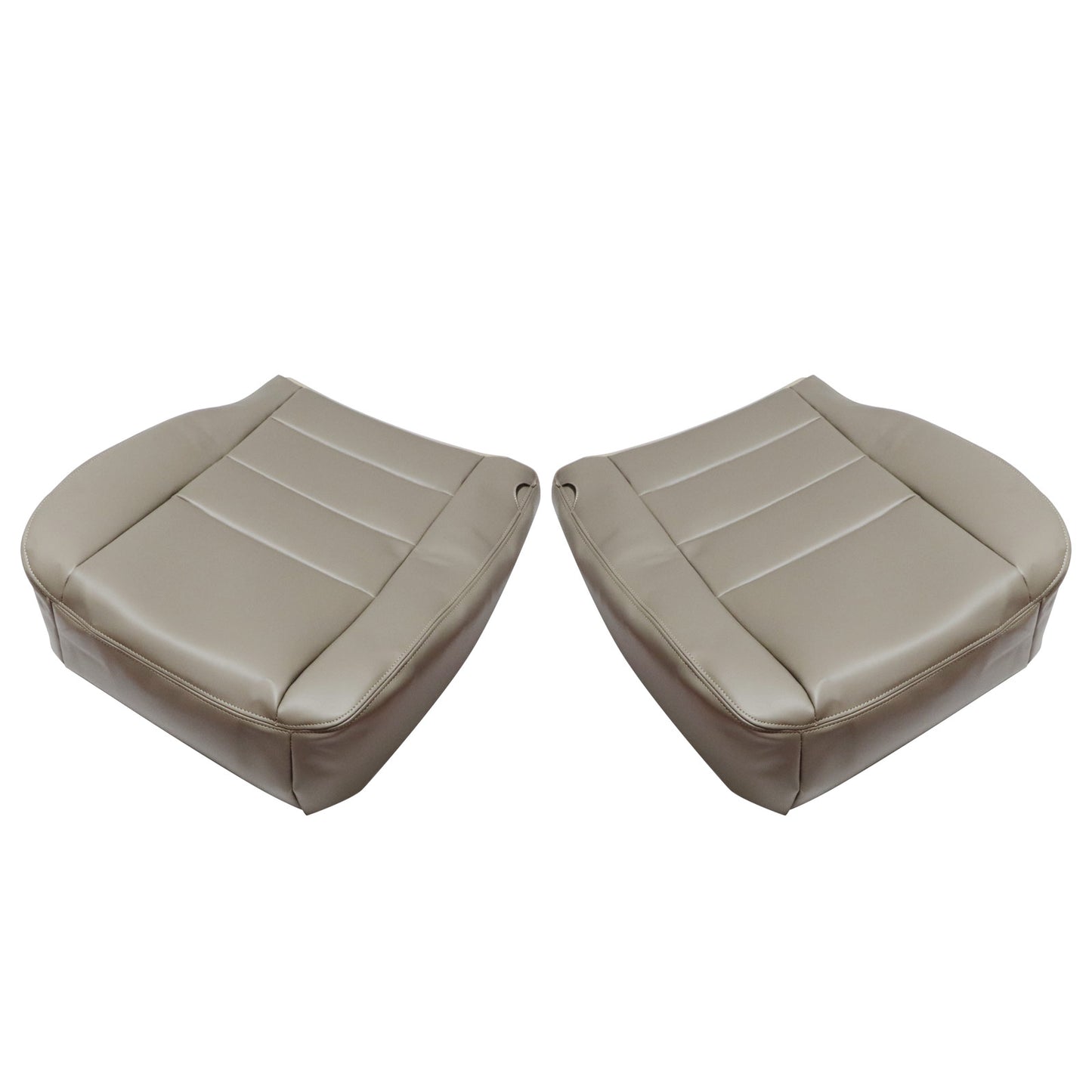 For 2002-2007 Ford F250 F350 Super Duty Lariat Driver & Passenger Seat Cover TAN