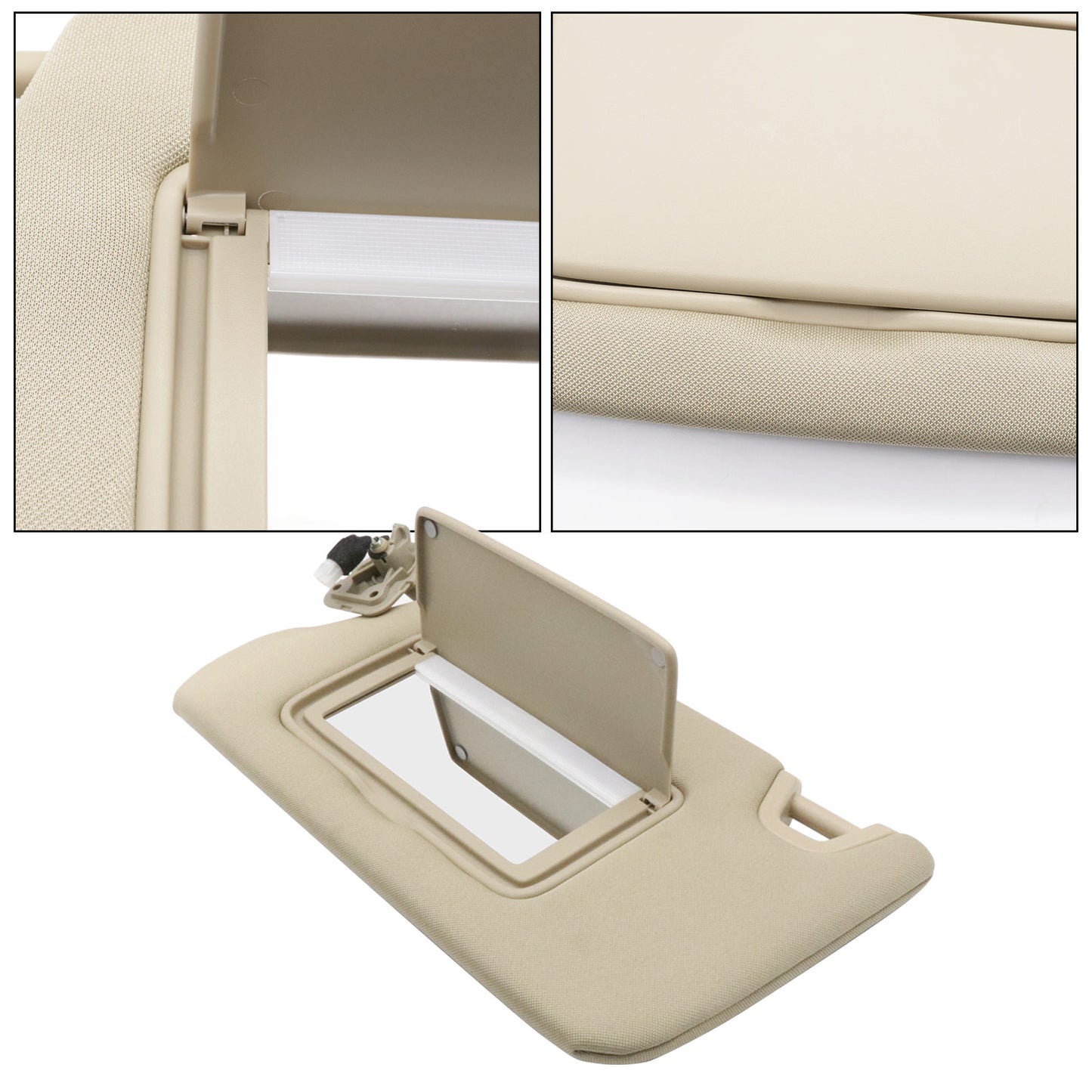 Sun Visor Driver Side With Light Mirror Beige For 2014 2015 2016 Nissan Altima
