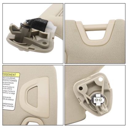 Sun Visor Driver Side With Light Mirror Beige For 2014 2015 2016 Nissan Altima