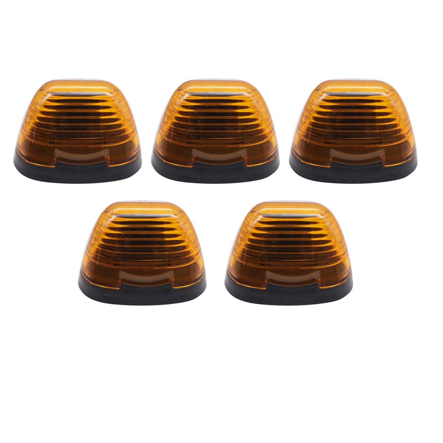 For 99-16 Ford F250 F350 F450 Super Duty 5X Amber LED Cab Roof Marker Light Kit