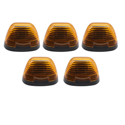 For 99-16 Ford F250 F350 F450 Super Duty 5X Amber LED Cab Roof Marker Light Kit