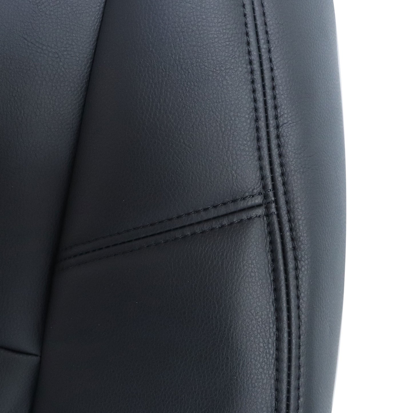 For 2007-2014 Chevy Tahoe Leather Driver Top Lean Back Seat Cover Black # 193