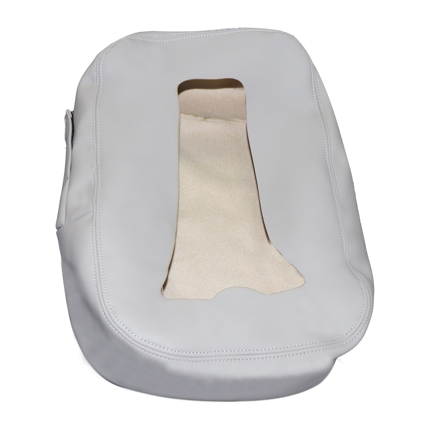 Leather Armrest Console JUMP SEAT Cover For 07-13 Chevy Silverado 1500 Gray