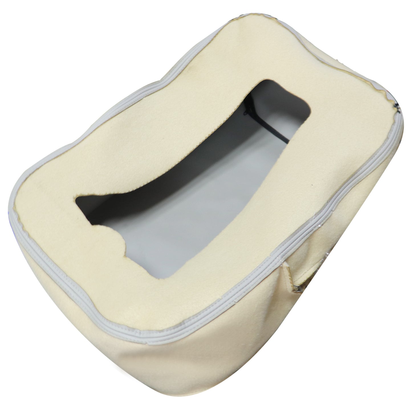Leather Armrest Console JUMP SEAT Cover For 07-13 Chevy Silverado 1500 Gray