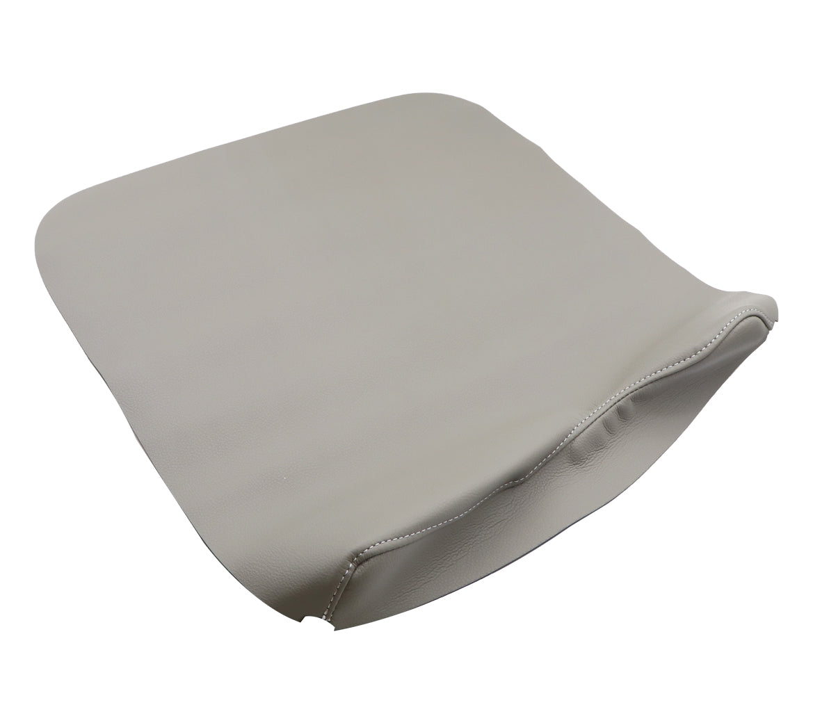 Leather Center Console Lid Armrest Cover Bench Seat For 2015-2020 Ford F150 Grey