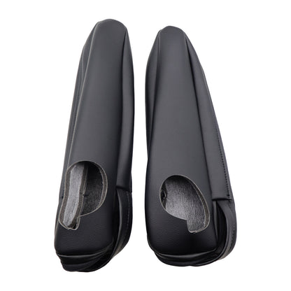 Fits 2011-2017 Toyota Sienna Front Seat Armrest Leather Cover Black