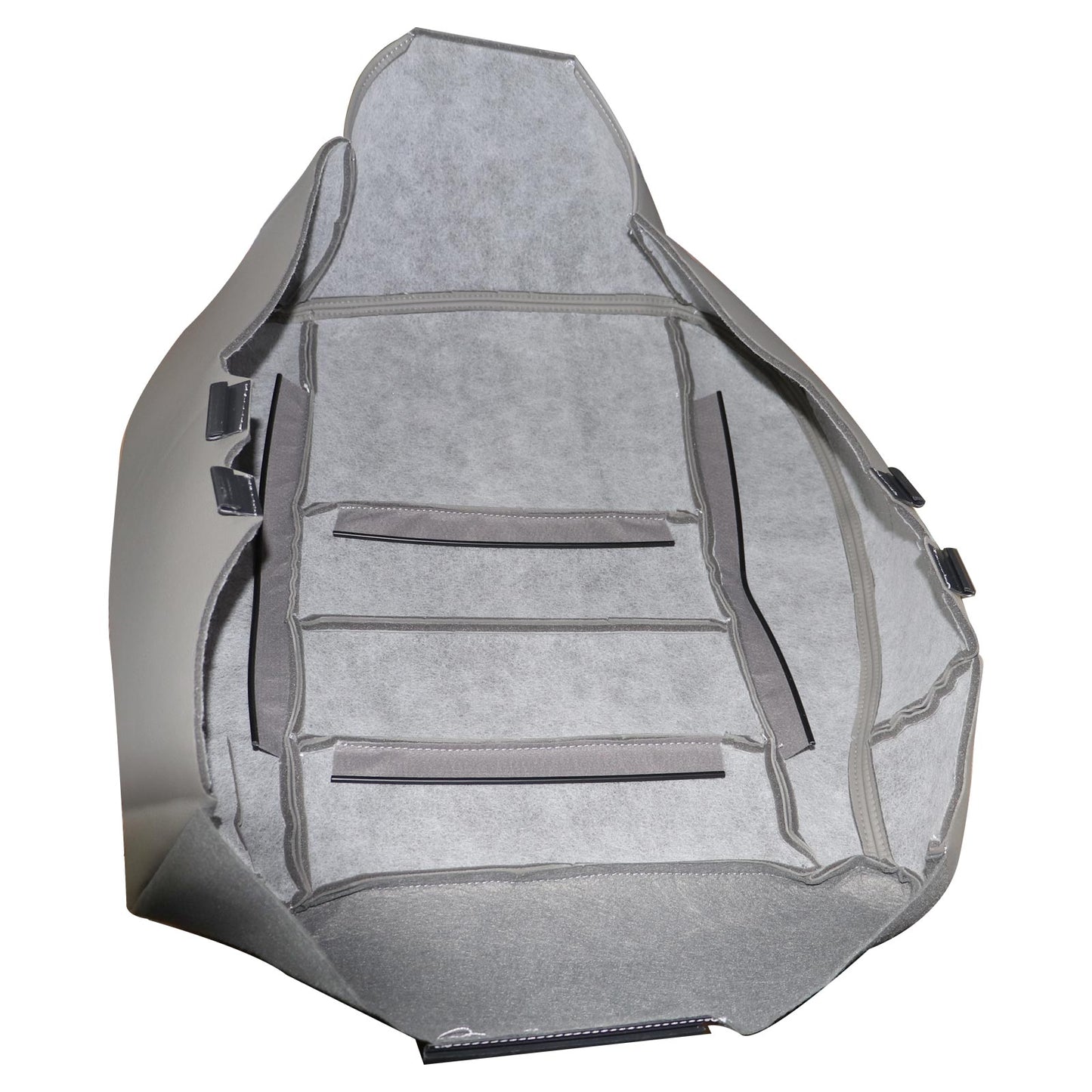 For 2002-2007 Ford F250 F350 Super Duty Driver Bottom Leather Seat Cover Gray