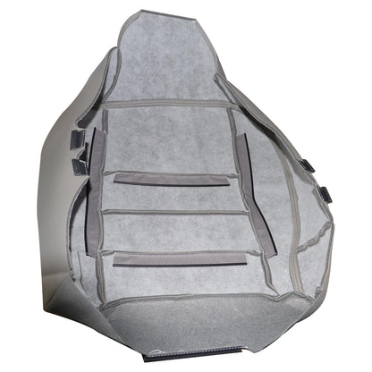 For 2002-2007 Ford F250 F350 Super Duty Driver Bottom Leather Seat Cover Gray