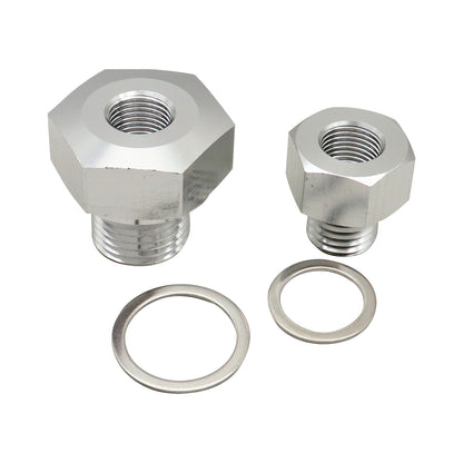 oil pressure coolant temp gauge fitting adapter For LS1 4.8 5.3 6.0 Swap M12 M16