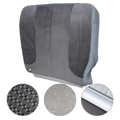 For 2003 2004 2005 Dodge Ram 1500 2500 Driver Side Bottom Cloth Seat Cover Gray