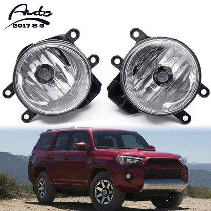 For 2014-2020 Toyota 4Runner Bumper Fog Light Driving Lamps W/Bulbs Left & Right