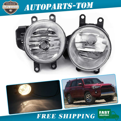 For 2014-2020 Toyota 4Runner Bumper Fog Light Driving Lamps W/Bulbs Left & Right