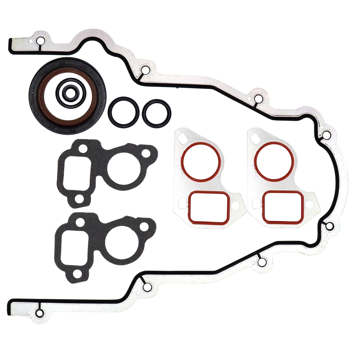Engine Timing Cover Gasket Set For 4.8L 5.3L 5.7L 6.0L 6.2L Chevy Silverado