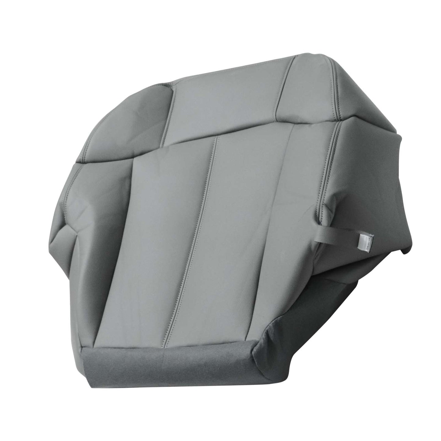 For 1999 2000 2001 2002 Chevy Silverado Passenger Bottom Leather Seat Cover Gray