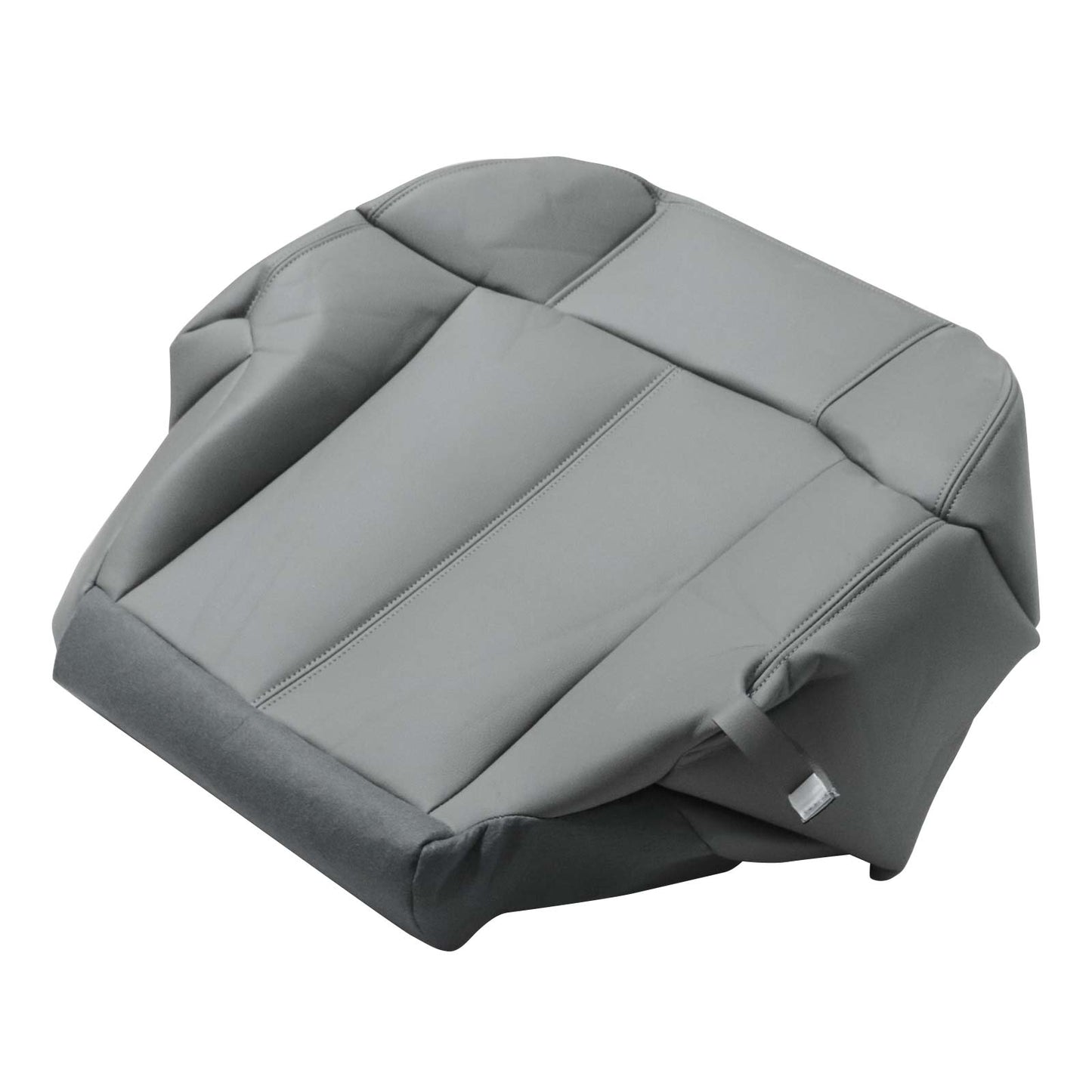 For 1999 2000 2001 2002 Chevy Silverado Passenger Bottom Leather Seat Cover Gray