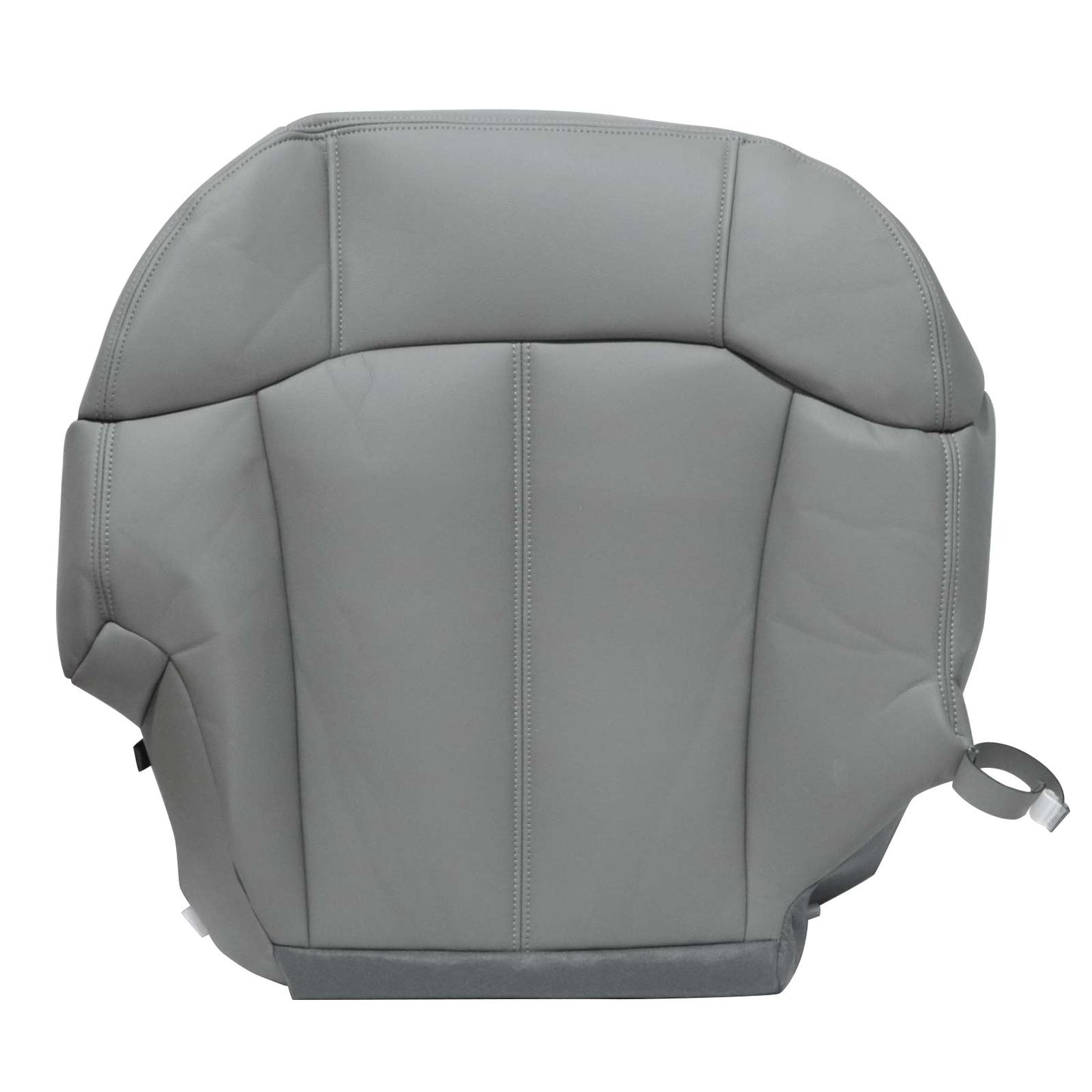 For 1999 2000 2001 2002 Chevy Silverado Passenger Bottom Leather Seat Cover Gray