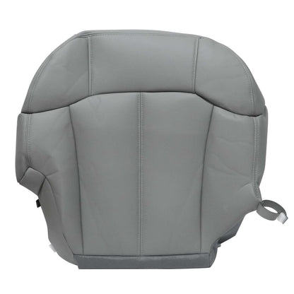 For 1999 2000 2001 2002 Chevy Silverado Passenger Bottom Leather Seat Cover Gray
