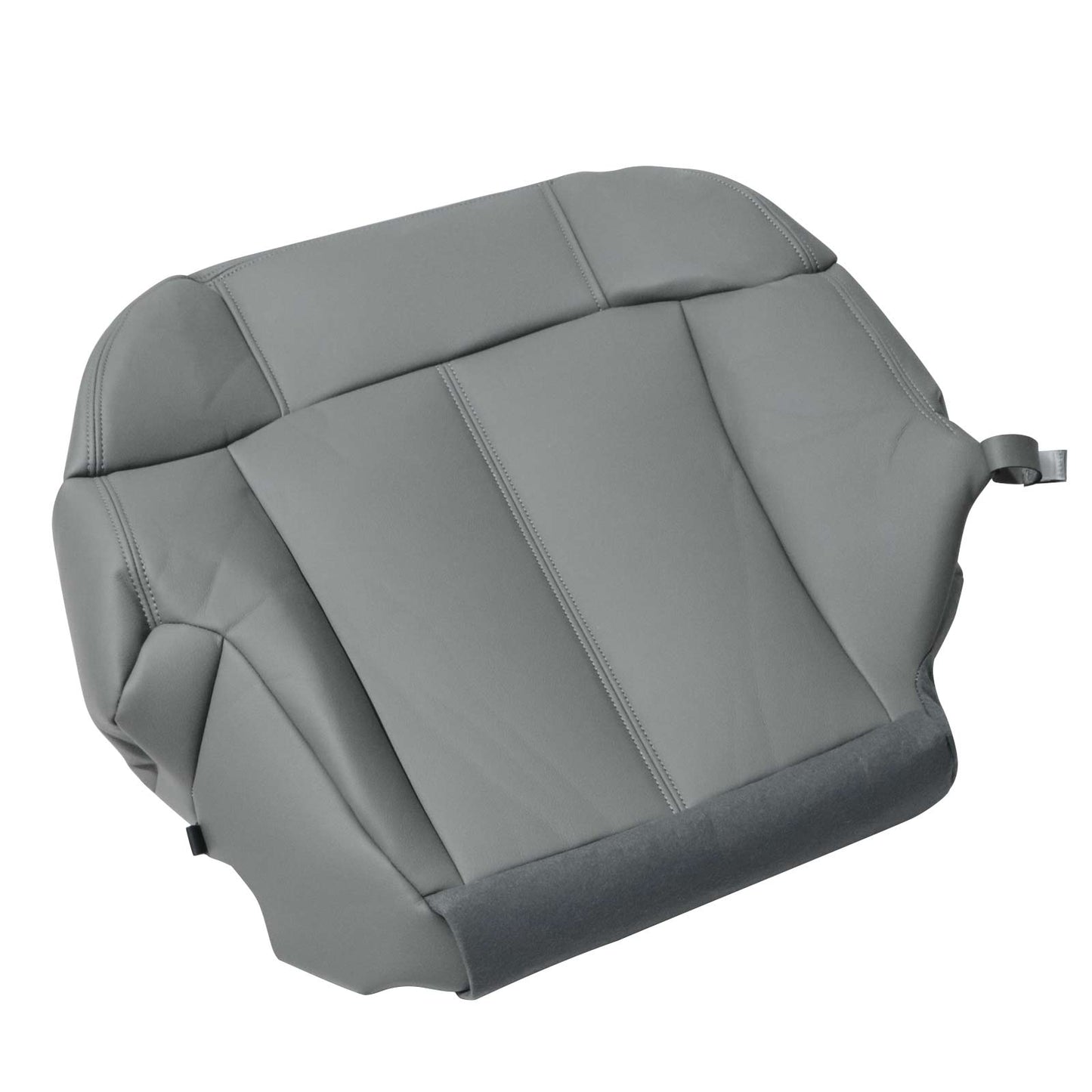 For 1999 2000 2001 2002 Chevy Silverado Passenger Bottom Leather Seat Cover Gray