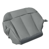 For 1999 2000 2001 2002 Chevy Silverado Passenger Bottom Leather Seat Cover Gray