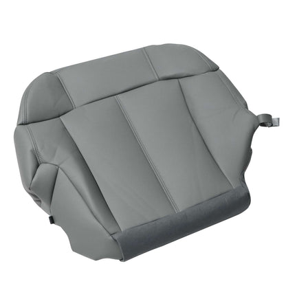For 1999 2000 2001 2002 Chevy Silverado Passenger Bottom Leather Seat Cover Gray