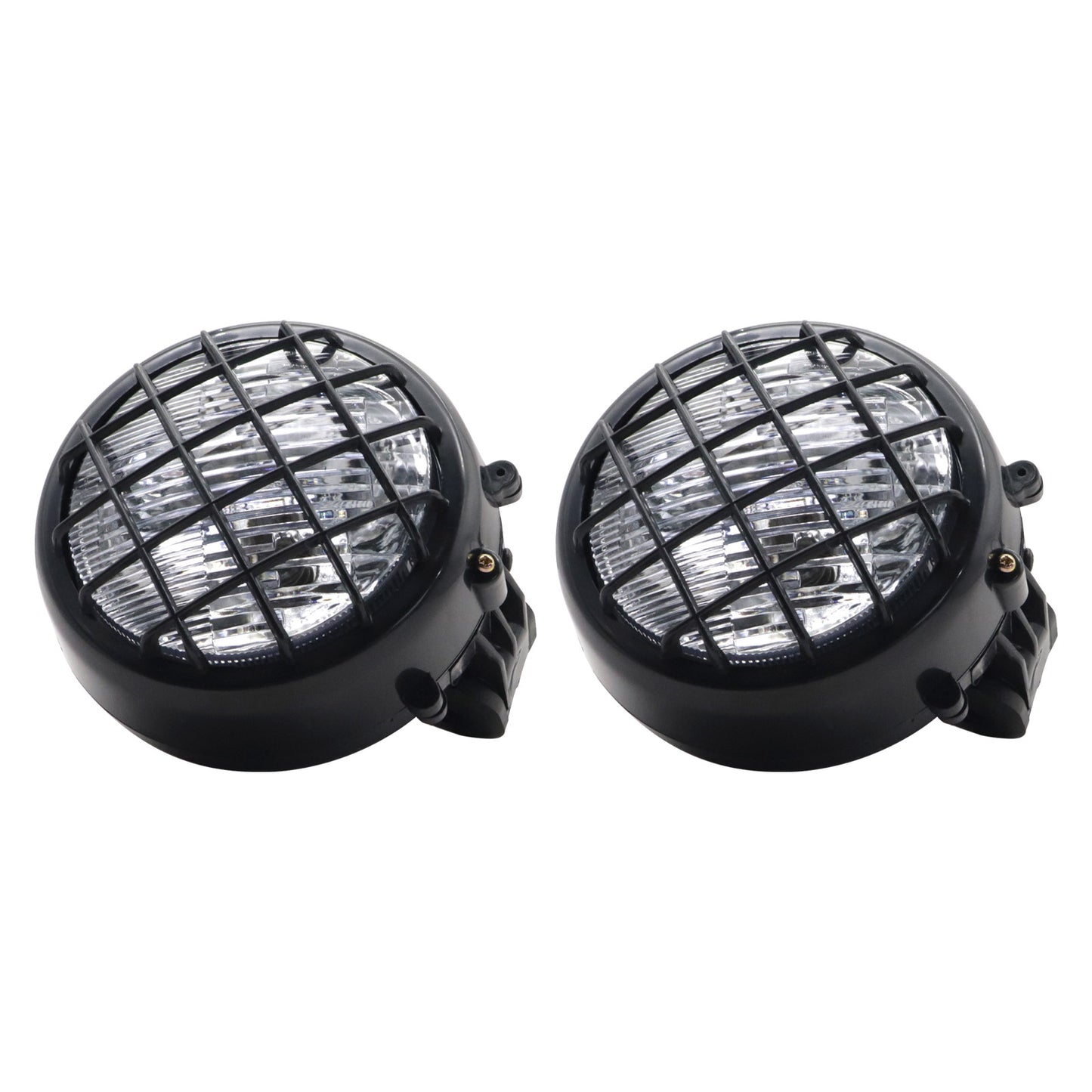 2Pcs NEW Headlights For Yamaha Banshee 1987-2006 Lens Bulbs Grills Warrior 350