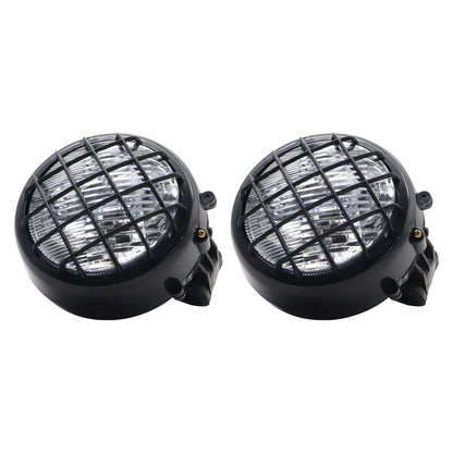 2Pcs NEW Headlights For Yamaha Banshee 1987-2006 Lens Bulbs Grills Warrior 350