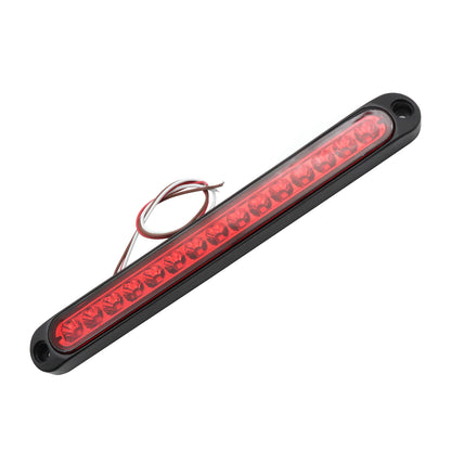 Red 2X 10" LED Truck Trailer Strip 3rd Brake Lights Rear Turn Tail Light Bar USA