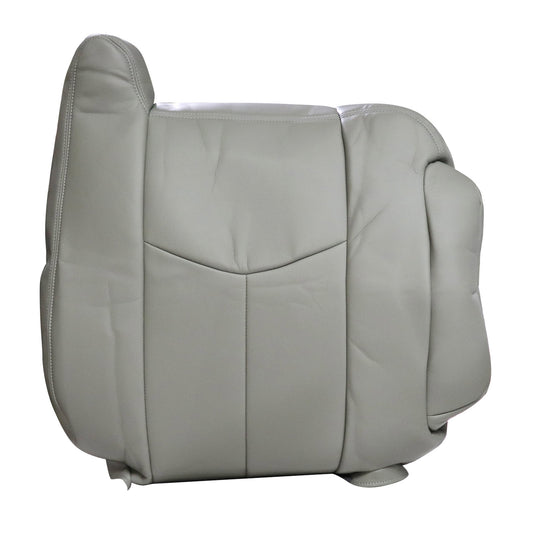 Passenger Top Lean Back Seat Cover Gray For Chevy Silverado GMC Sierra 2003-2006