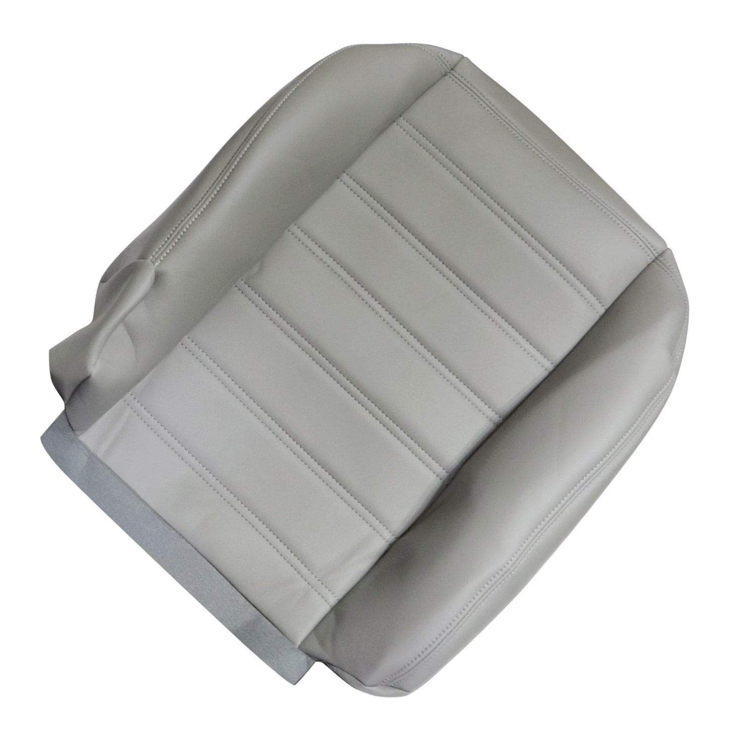 Passenger Side Bottom Leather Seat Cover Gray For 2003-2007 Hummer H2