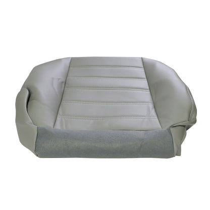 Passenger Side Bottom Leather Seat Cover Gray For 2003-2007 Hummer H2