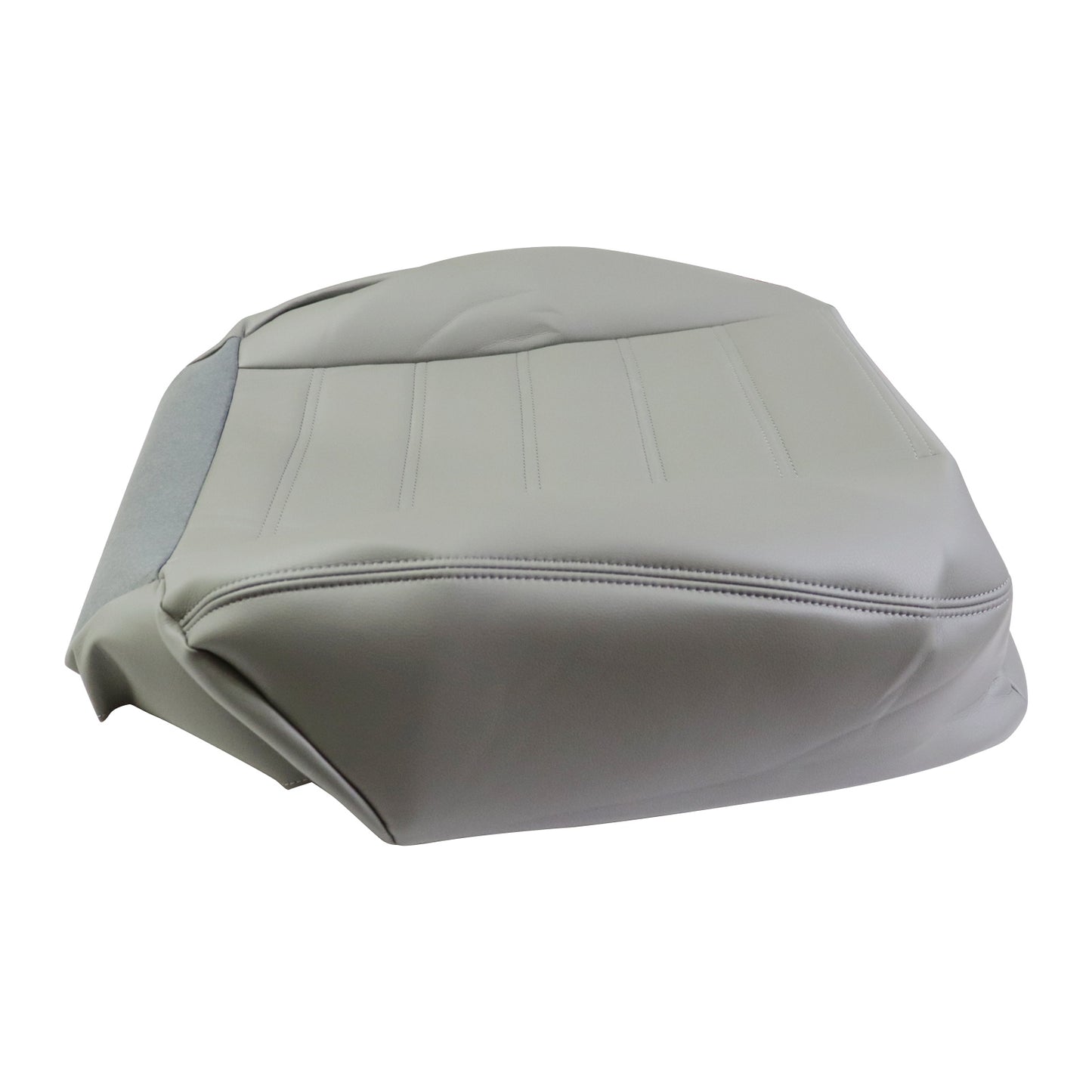Passenger Side Bottom Leather Seat Cover Gray For 2003-2007 Hummer H2