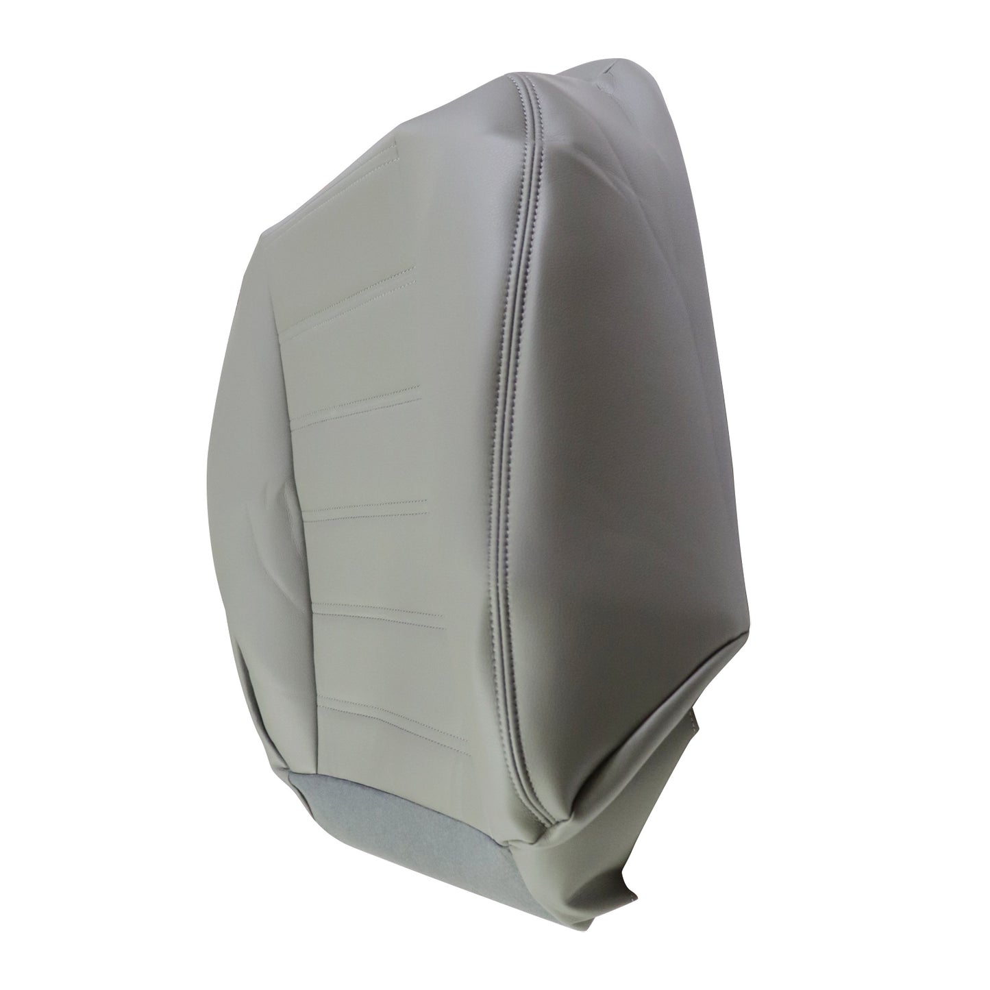 Passenger Side Bottom Leather Seat Cover Gray For 2003-2007 Hummer H2