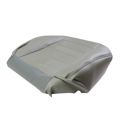 Passenger Side Bottom Leather Seat Cover Gray For 2003-2007 Hummer H2
