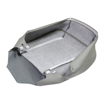 Passenger Side Bottom Leather Seat Cover Gray For 2003-2007 Hummer H2