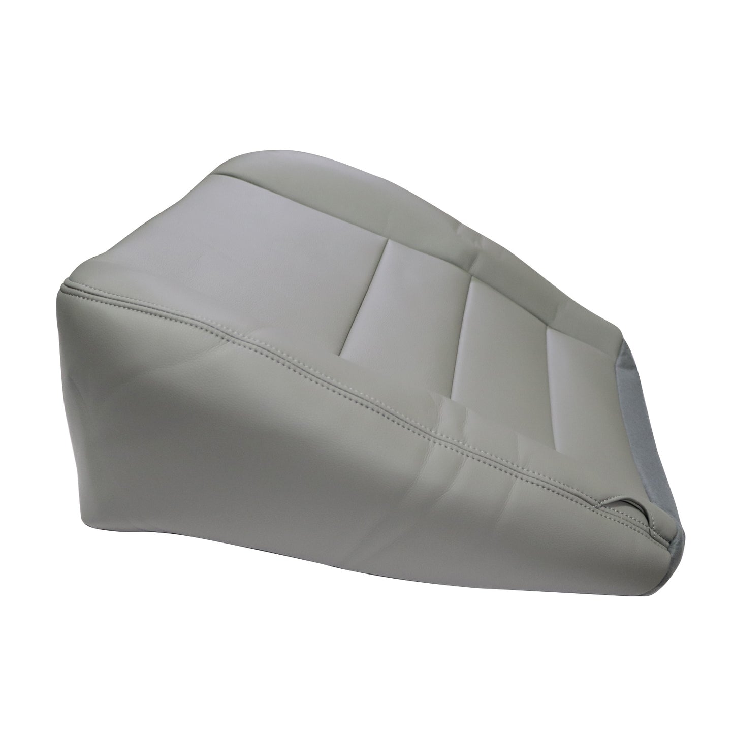 For 2002-2007 Ford F250 F350 Super Duty Passenger Bottom Leather Seat Cover Gray