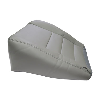 For 2002-2007 Ford F250 F350 Super Duty Passenger Bottom Leather Seat Cover Gray